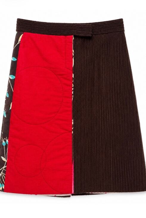 Christian Lacroix Dresses & Skirts - Christian Lacroix Vintage Patchwork Mixed Media Skirt EUC